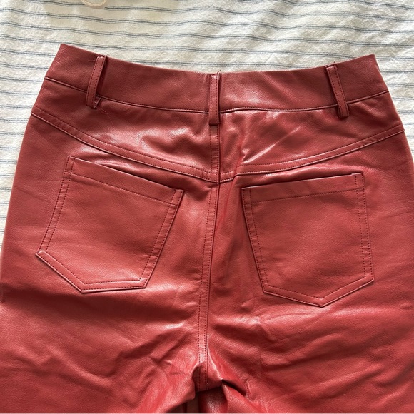 Princess Polly Macey Pants Burgundy (size 2) - Picture 6 of 6